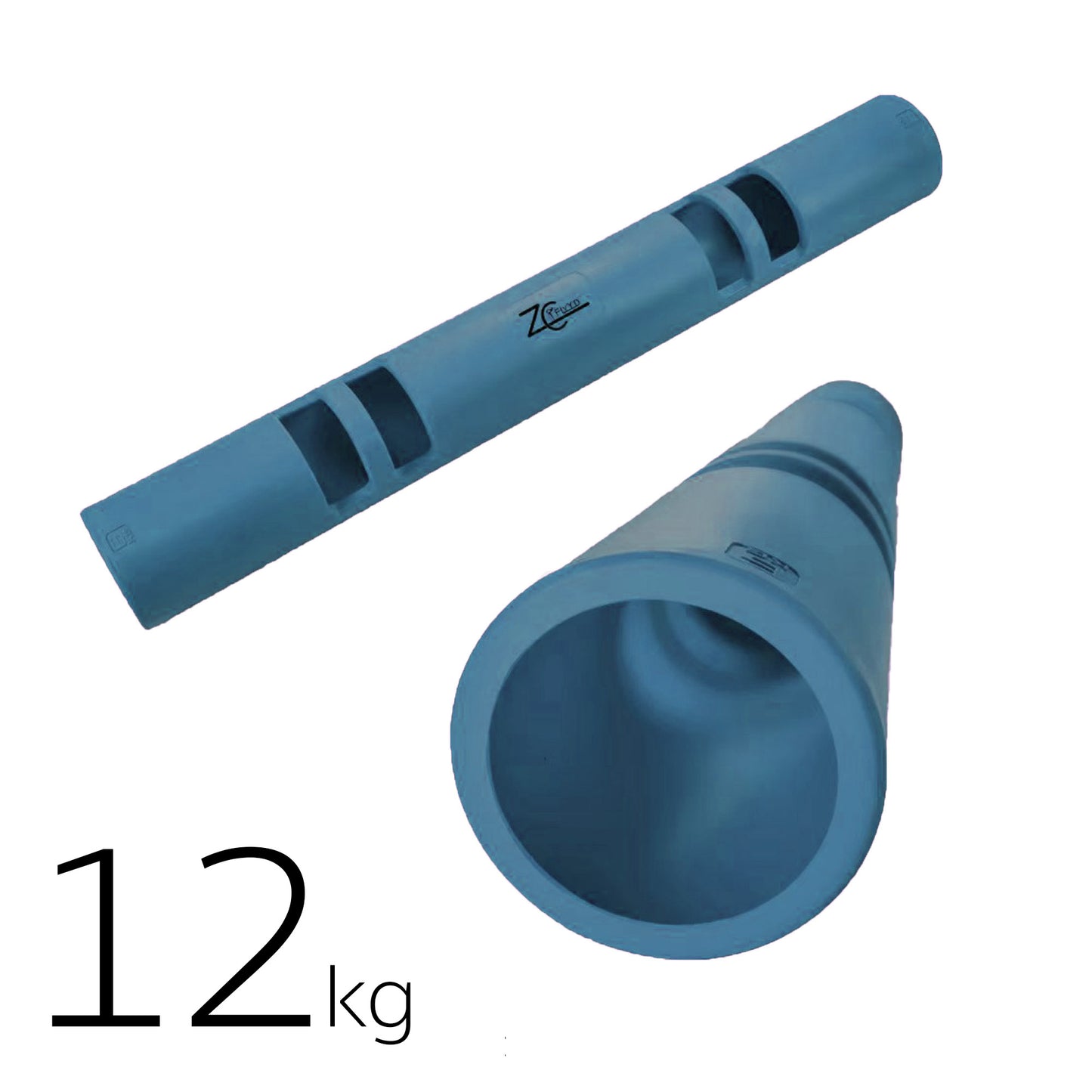 ZC FLYYD Multicolor 12kg Dark Blue Fitness Tube Portable Durable Training Rubber Weight Bar Weight Bearing Fitness TPR Barrel for Loaded Movement Training