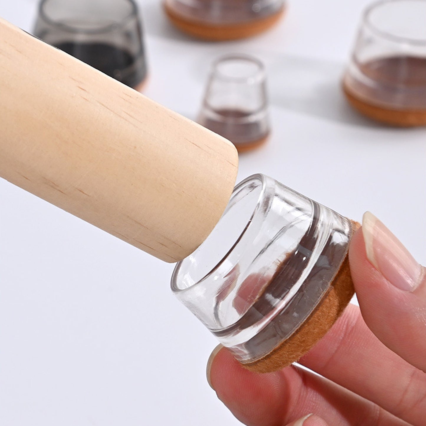 ZCFLYYD Chair Leg Protectors for Hardwood Floors, Funiture Slides, Chair Leg Cups, Floor Protectors for Furniture
