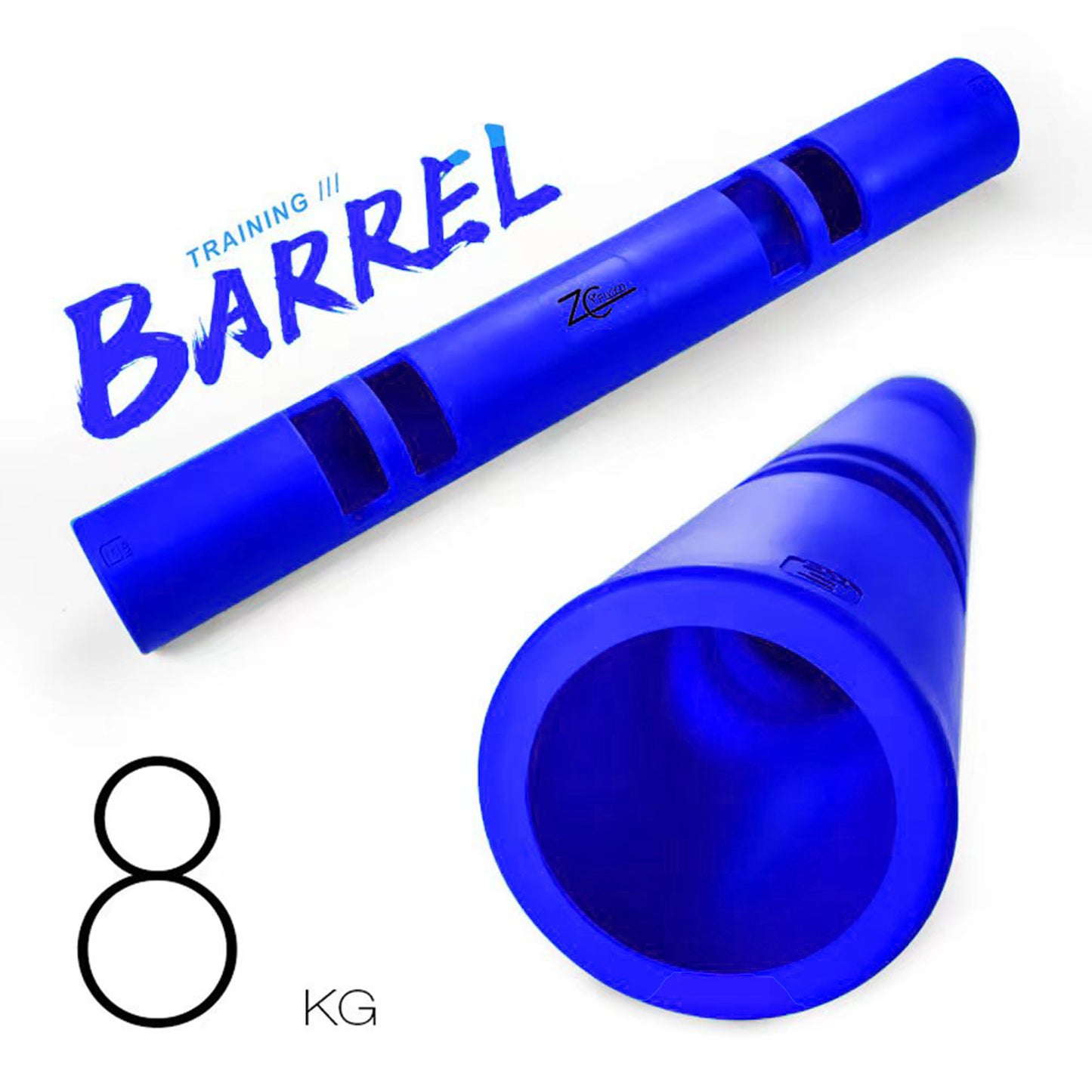 ZC FLYYD Multicolor 8kg Fitness Tube Portable Durable Training Rubber Weight Bar Weight Bearing Fitness TPR Barrel for Loaded Movement Training