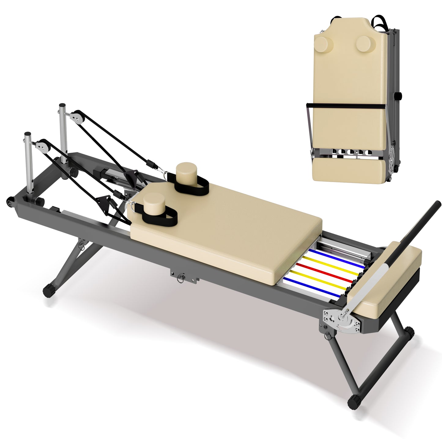 ZC FLYYD™ Foldable Pilates Reformer Machine | Home Studio Equipment