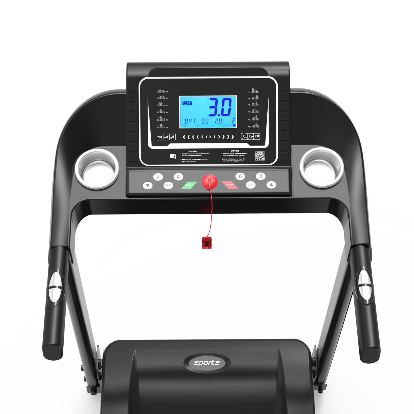 ZC FLYYD Smart Folding Treadmill with Incline & Fitshow App | 2.5HP, 8.0 MPH, 250 LBS Capacity