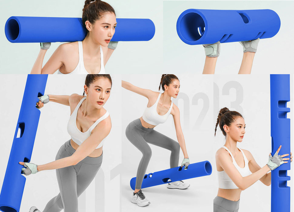 ZC FLYYD Multicolor 8kg Fitness Tube Portable Durable Training Rubber Weight Bar Weight Bearing Fitness TPR Barrel for Loaded Movement Training