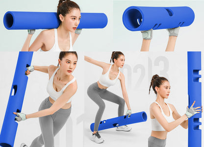 ZC FLYYD Multicolor 8kg Fitness Tube Portable Durable Training Rubber Weight Bar Weight Bearing Fitness TPR Barrel for Loaded Movement Training