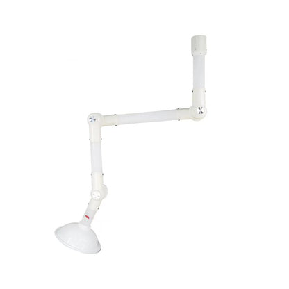 Snorkel, Laboratory Exhaust Vent, Extractor Fume Hood Pre-Owned, Fume Extractor Arms (Wall-Mounted, White