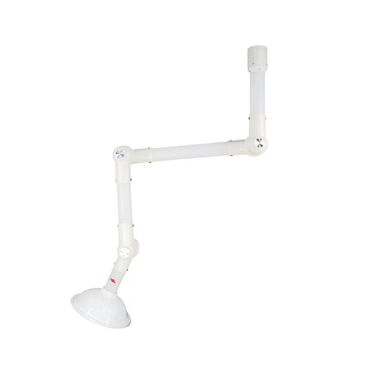 Snorkel, Laboratory Exhaust Vent, Extractor Fume Hood Pre-Owned, Fume Extractor Arms (Wall-Mounted, White