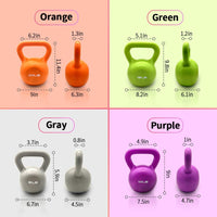 ZC FLYYD™ 10lb Vinyl Coated Kettlebell | Beginner Strength & Yoga Sculpt