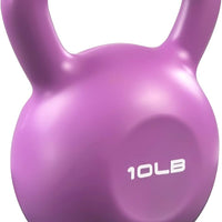 ZC FLYYD™ 10lb Vinyl Coated Kettlebell | Beginner Strength & Yoga Sculpt
