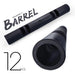 ZC FLYYD Multicolor 12kg Black Fitness Tube Portable Durable Training Rubber Weight Bar Weight Bearing Fitness TPR Barrel for Loaded Movement Training