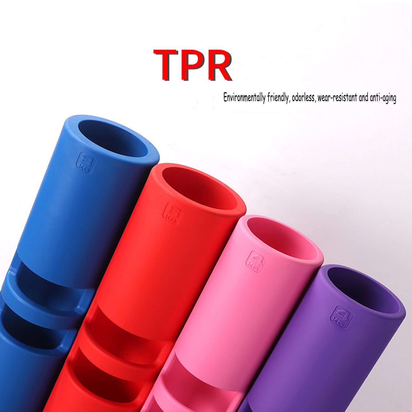 ZC FLYYD Multicolor 12kg Dark Blue Fitness Tube Portable Durable Training Rubber Weight Bar Weight Bearing Fitness TPR Barrel for Loaded Movement Training