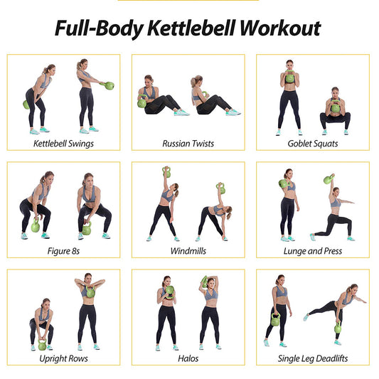 ZC FLYYD™ 15lb Vinyl Coated Kettlebell | Women's Home Gym & Sculpting