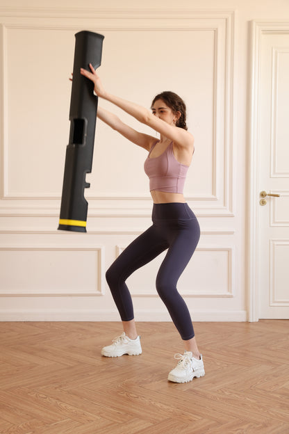 ZC FLYYD Fitness Tube Portable Durable Training Rubber Weight Bar Weight Bearing Fitness TPR Barrel for Loaded Movement Training