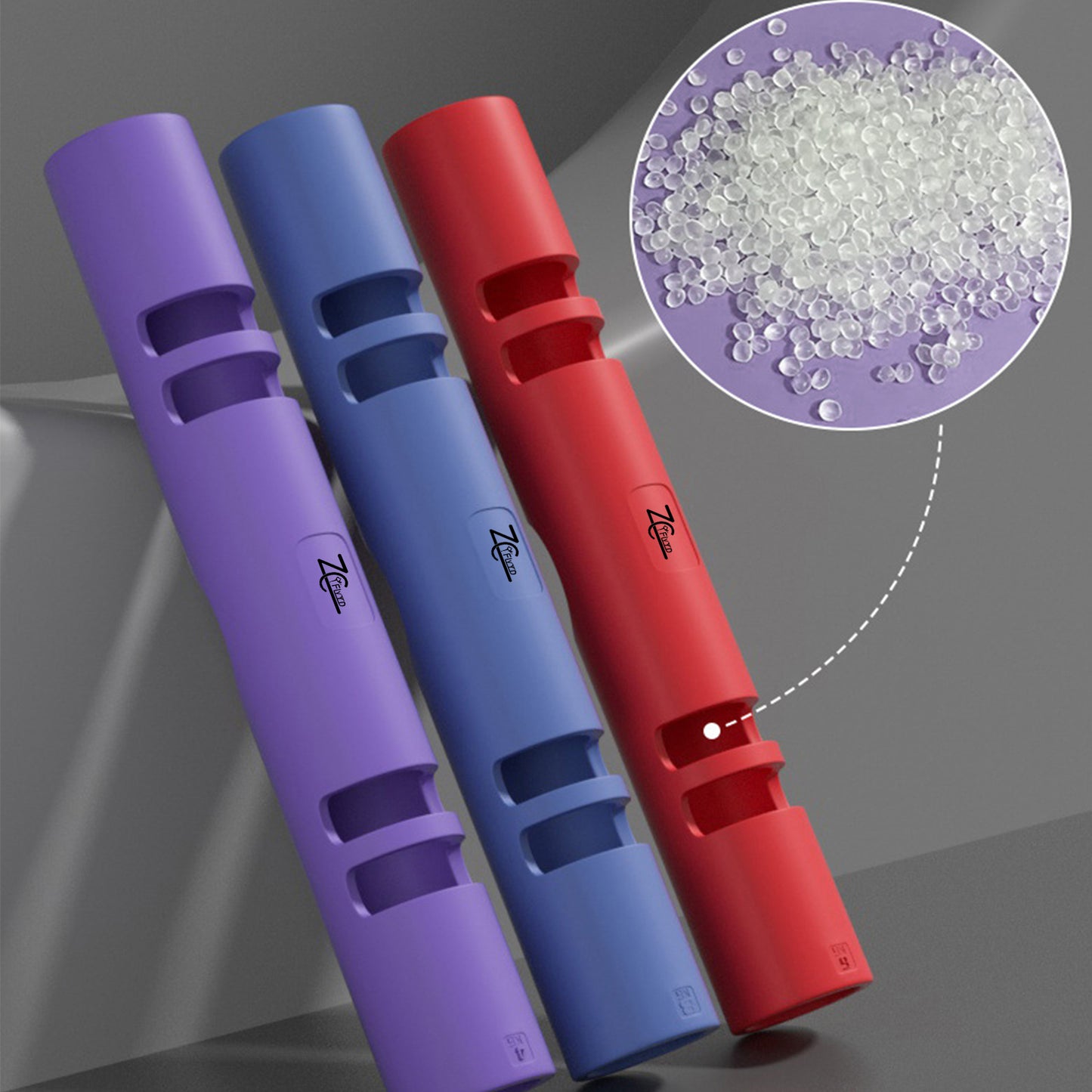 ZC FLYYD Multicolor 12kg Dark Blue Fitness Tube Portable Durable Training Rubber Weight Bar Weight Bearing Fitness TPR Barrel for Loaded Movement Training