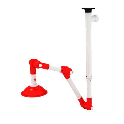 Snorkel, Laboratory Exhaust Vent, Extractor Fume Hood Pre-Owned, Fume Extractor Arms (Ceiling, Red(PP))