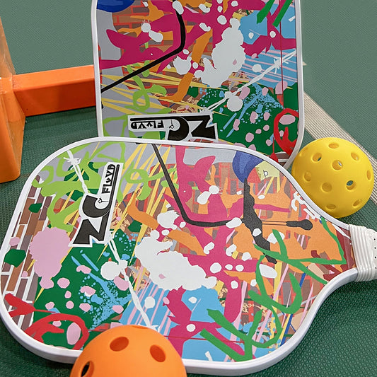 ZC FLYYD Pickleball Paddles Set with Net Systerm