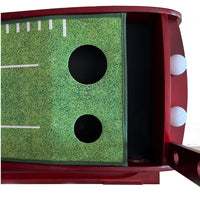 Golf Putting Mat for Swing Detection, Indoor Golf Putting Green with 2 Holes 6 Balls-10FT Crystal Velvet Putting Mat/Auto Ball Return/Practice at Home or in Office