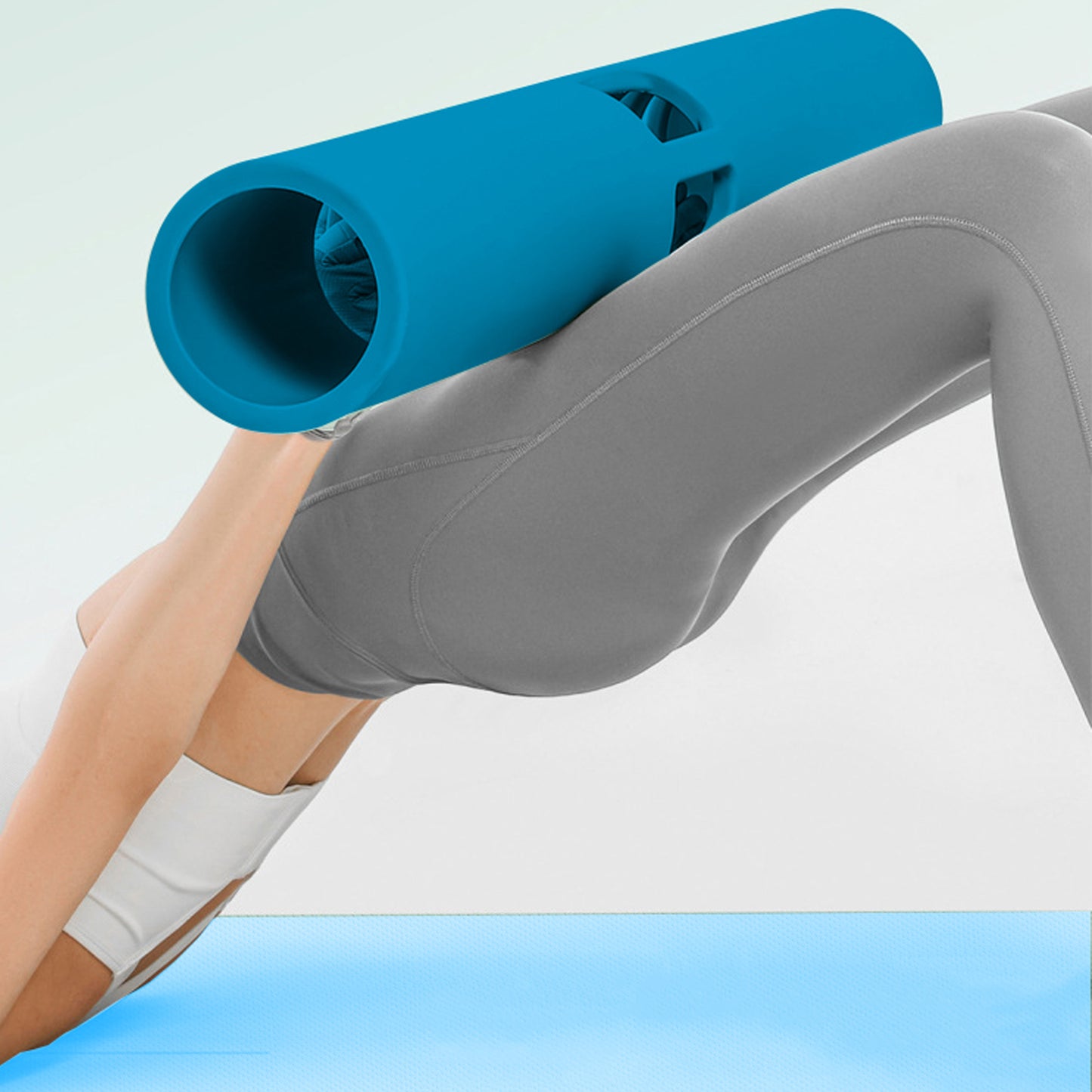 ZC FLYYD Multicolor 12kg Dark Blue Fitness Tube Portable Durable Training Rubber Weight Bar Weight Bearing Fitness TPR Barrel for Loaded Movement Training