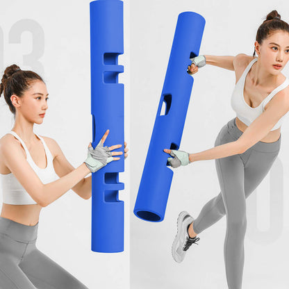 ZC FLYYD Multicolor 8kg Fitness Tube Portable Durable Training Rubber Weight Bar Weight Bearing Fitness TPR Barrel for Loaded Movement Training