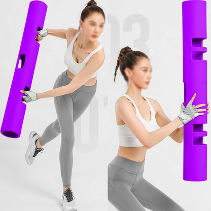 ZC FLYYD Multicolor 4kg Fitness Tube Portable Durable Training Rubber Weight Bar Weight Bearing Fitness TPR Barrel for Loaded Movement Training