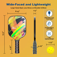 ZC FLYYD Pickleball Paddles Set with Net Systerm