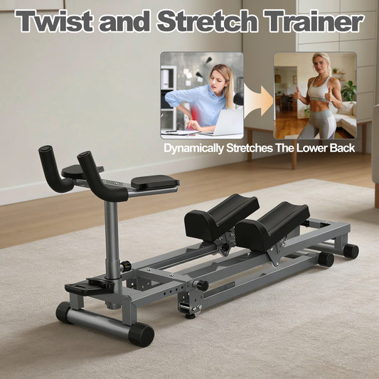 ZC FLYYD 3-in-1 Spine Twist Stretcher, Stair Stepper & Waist Trainer | Adjustable Back Exercise Machine for Home Gym