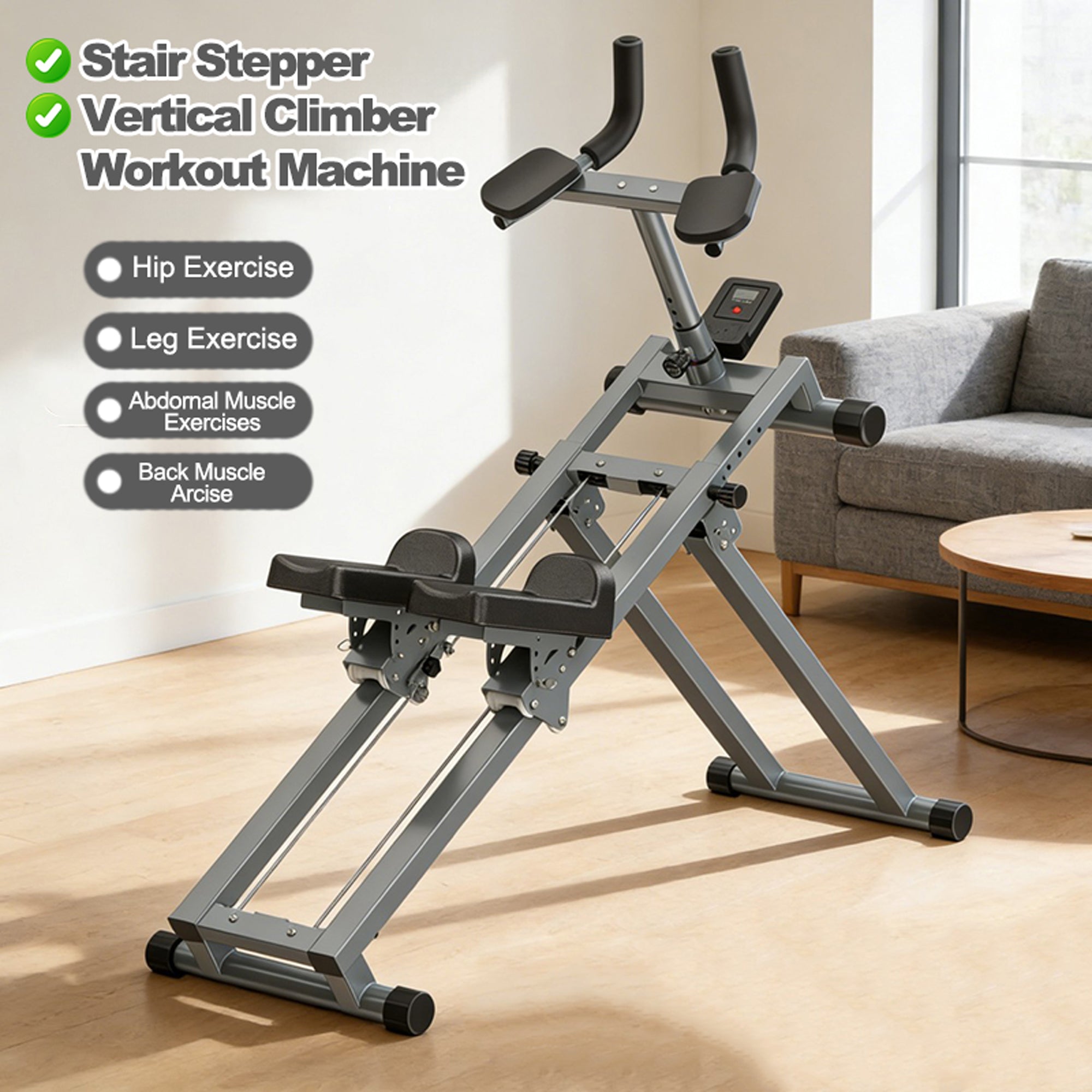 ZC FLYYD 3-in-1 Spine Twist Stretcher, Stair Stepper & Waist Trainer | Adjustable Back Exercise Machine for Home Gym