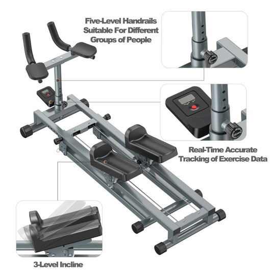 ZC FLYYD 3-in-1 Spine Twist Stretcher, Stair Stepper & Waist Trainer | Adjustable Back Exercise Machine for Home Gym