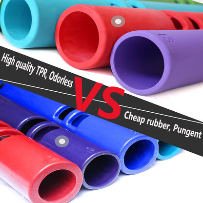 ZC FLYYD Multicolor 4 to 12kg Fitness Tube Portable Durable Training Rubber Weight Bar Weight Bearing Fitness TPR Barrel for Loaded Movement Training (13LBS))