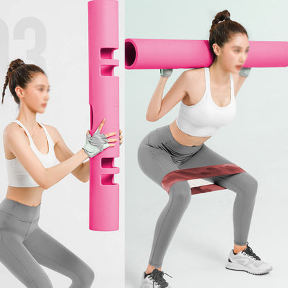 ZC FLYYD Multicolor 4kg Pink Fitness Tube Portable Durable Training Rubber Weight Bar Weight Bearing Fitness TPR Barrel for Loaded Movement Training