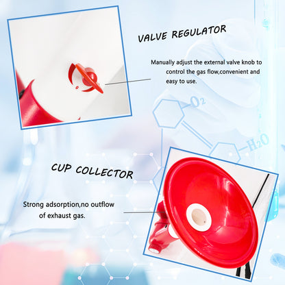 ZC FLYYD Laboratory Exhaust Vent Fume Extractor Arms, PP Snorkel for Extractor Fume Hood with 360° Adjustable Pivots for Lab, Industrial, Moxibustion, Ceiling-mounted/ Wall-Mounted