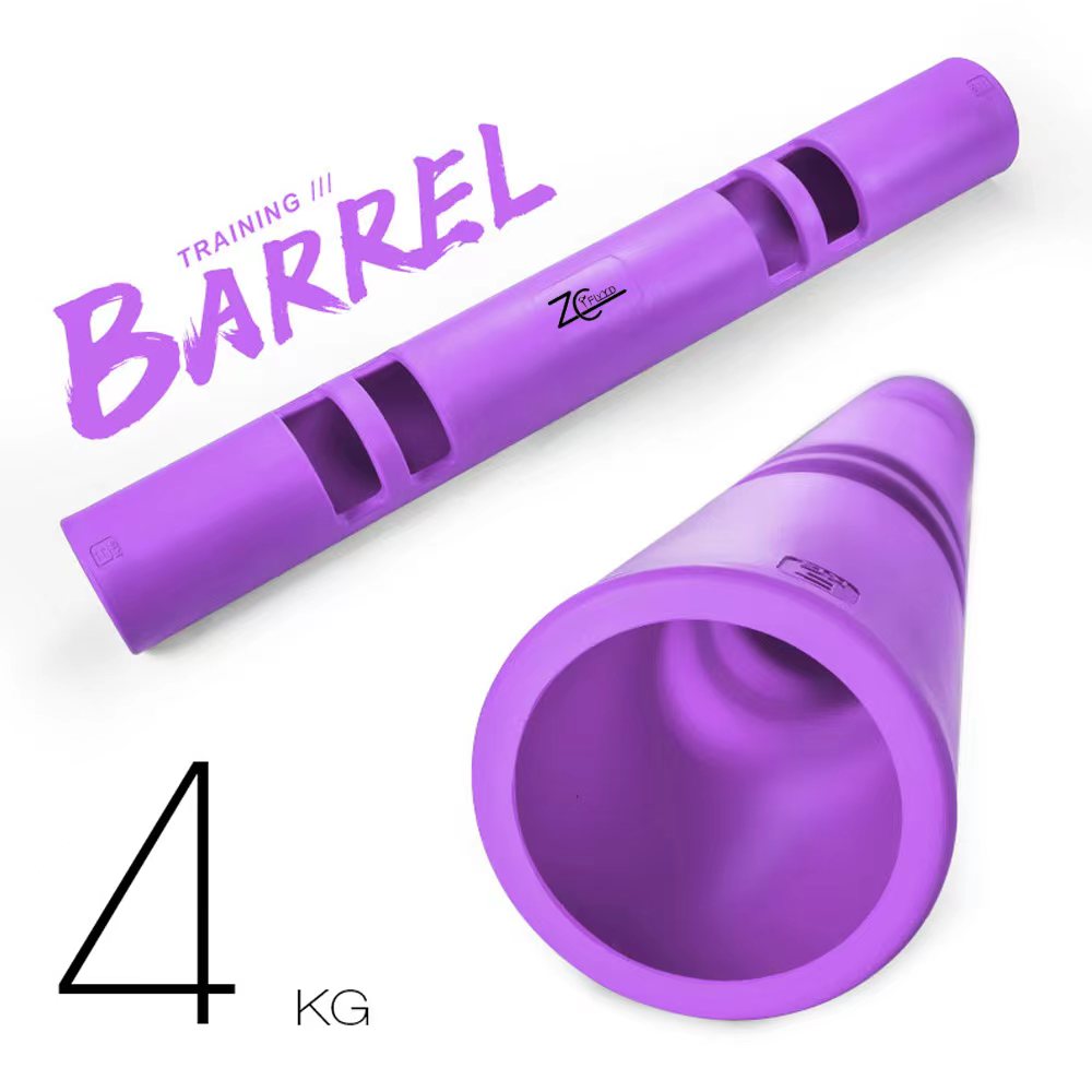 ZC FLYYD Multicolor 4kg Fitness Tube Portable Durable Training Rubber Weight Bar Weight Bearing Fitness TPR Barrel for Loaded Movement Training