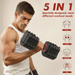 ZC FLYYD 5-in-1 Adjustable Dumbbell Set (Pair, 22.5 lbs Each) | 1-Sec Quick Adjust Free Weights with Storage Tray
