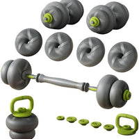 ZC FLYYD 5-in-1 Adjustable Soft Rubber Weight Set | Ultimate Home Gym