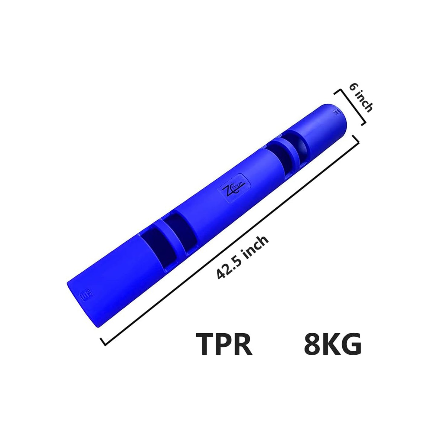 ZC FLYYD Multicolor 8kg Fitness Tube Portable Durable Training Rubber Weight Bar Weight Bearing Fitness TPR Barrel for Loaded Movement Training