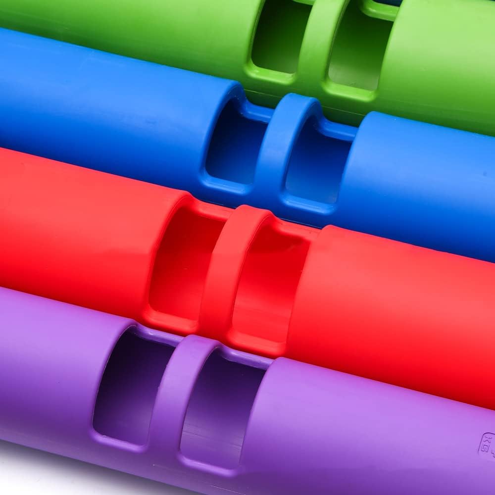 ZC FLYYD Multicolor 12kg Dark Blue Fitness Tube Portable Durable Training Rubber Weight Bar Weight Bearing Fitness TPR Barrel for Loaded Movement Training