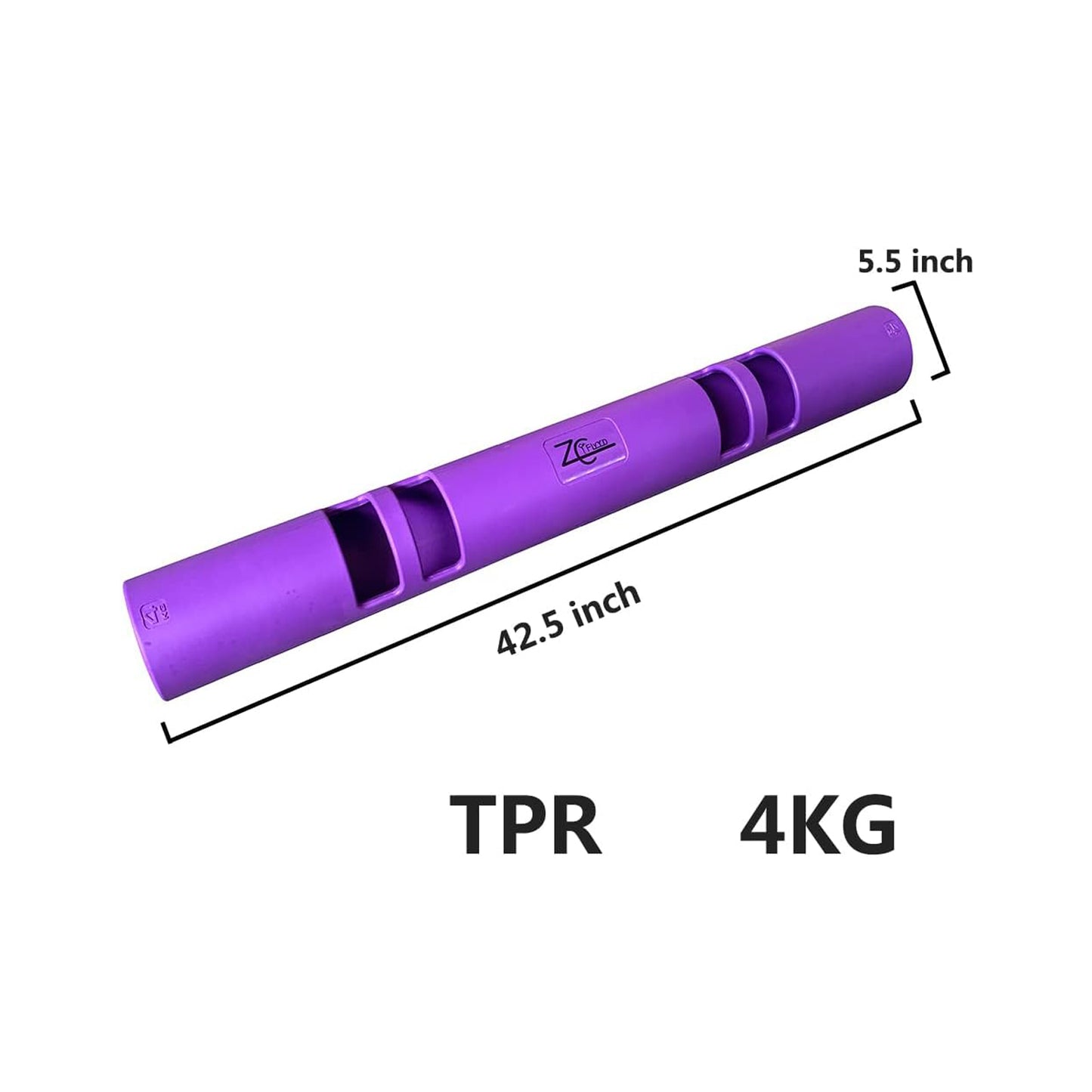 ZC FLYYD Multicolor 4kg Fitness Tube Portable Durable Training Rubber Weight Bar Weight Bearing Fitness TPR Barrel for Loaded Movement Training