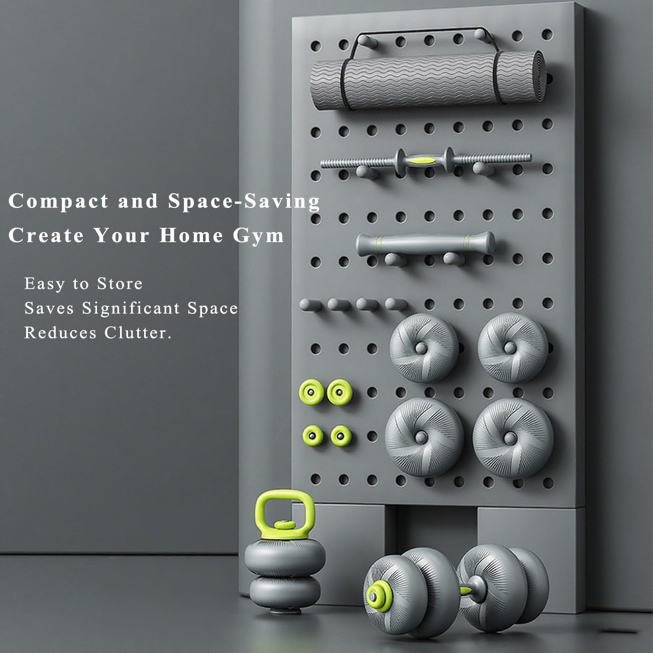 5 in 1 Adjustable Dumbbell Set, Dumbbell/Barbell/Kettlebell/Medicine Ball, Weight Plates All-in-One Strength Training Kit for Home, Soft Rubber Coated Adjustable Workout Equipment - 44lbs