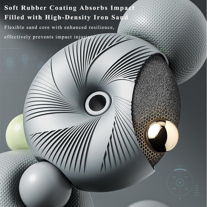 5 in 1 Adjustable Dumbbell Set, Dumbbell/Barbell/Kettlebell/Medicine Ball, Weight Plates All-in-One Strength Training Kit for Home, Soft Rubber Coated Adjustable Workout Equipment - 44lbs