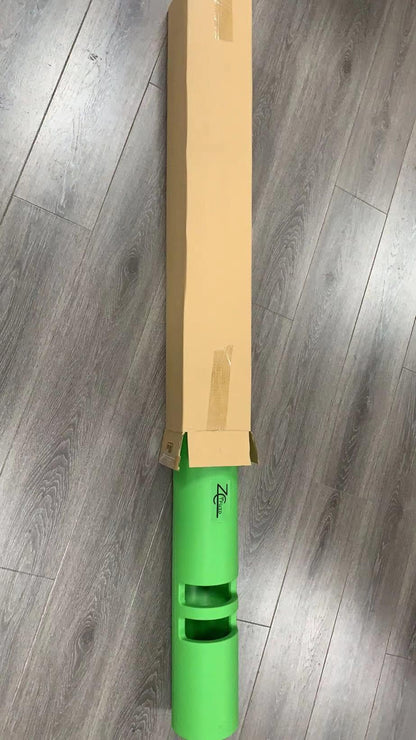 ZC FLYYD Multicolor 10kg Green Fitness Tube Portable Durable Training Rubber Weight Bar Weight Bearing Fitness TPR Barrel for Loaded Movement Training