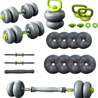 ZC FLYYD 5-in-1 Adjustable Soft Rubber Weight Set | Ultimate Home Gym