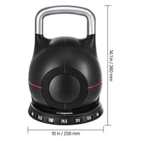ZC FLYYD™ Elite 7-in-1 Adjustable Kettlebell | 5LB to 44LB Pro-Strength Trainer