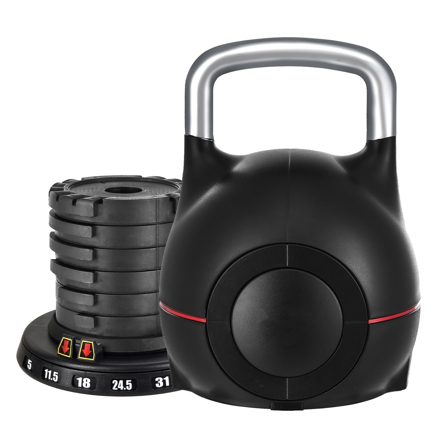 ZC FLYYD™ Elite 7-in-1 Adjustable Kettlebell | 5LB to 44LB Pro-Strength Trainer