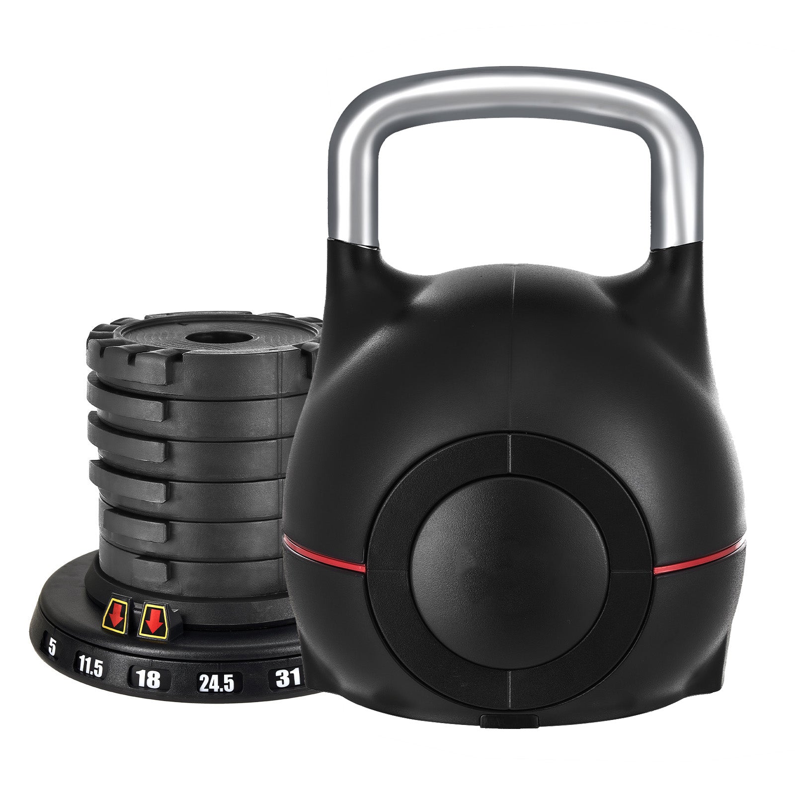 ZC FLYYD™ Elite 7-in-1 Adjustable Kettlebell | 5LB to 44LB Pro-Strength Trainer