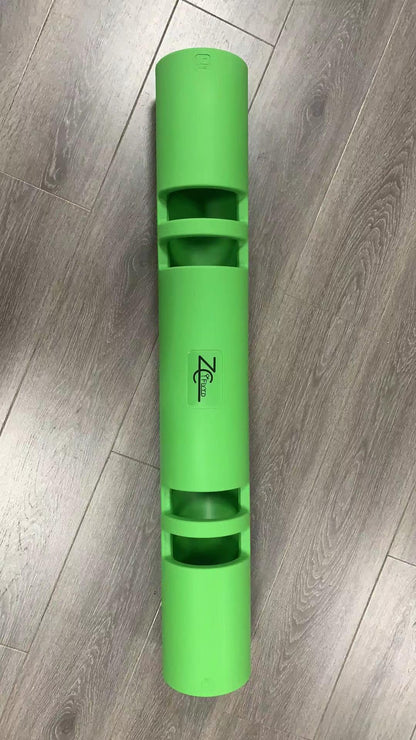 ZC FLYYD Multicolor 10kg Green Fitness Tube Portable Durable Training Rubber Weight Bar Weight Bearing Fitness TPR Barrel for Loaded Movement Training
