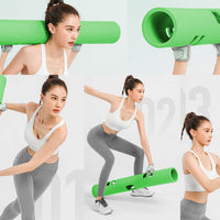 ZC FLYYD Multicolor 10kg Green Fitness Tube Portable Durable Training Rubber Weight Bar Weight Bearing Fitness TPR Barrel for Loaded Movement Training