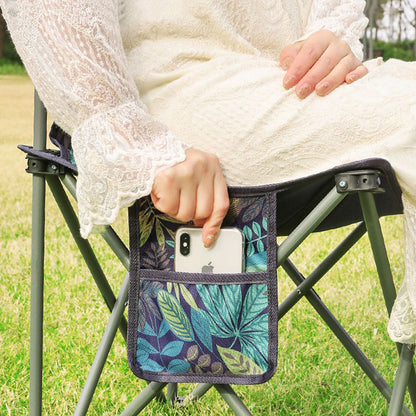Foldable Portable Camping Table with 4 Folding Camping Chairs, Storage Net, Carrying Bag/Aluminum Beach Table for Sand, Picnic Table - 37in Length， 20in-28in Adjustable Height