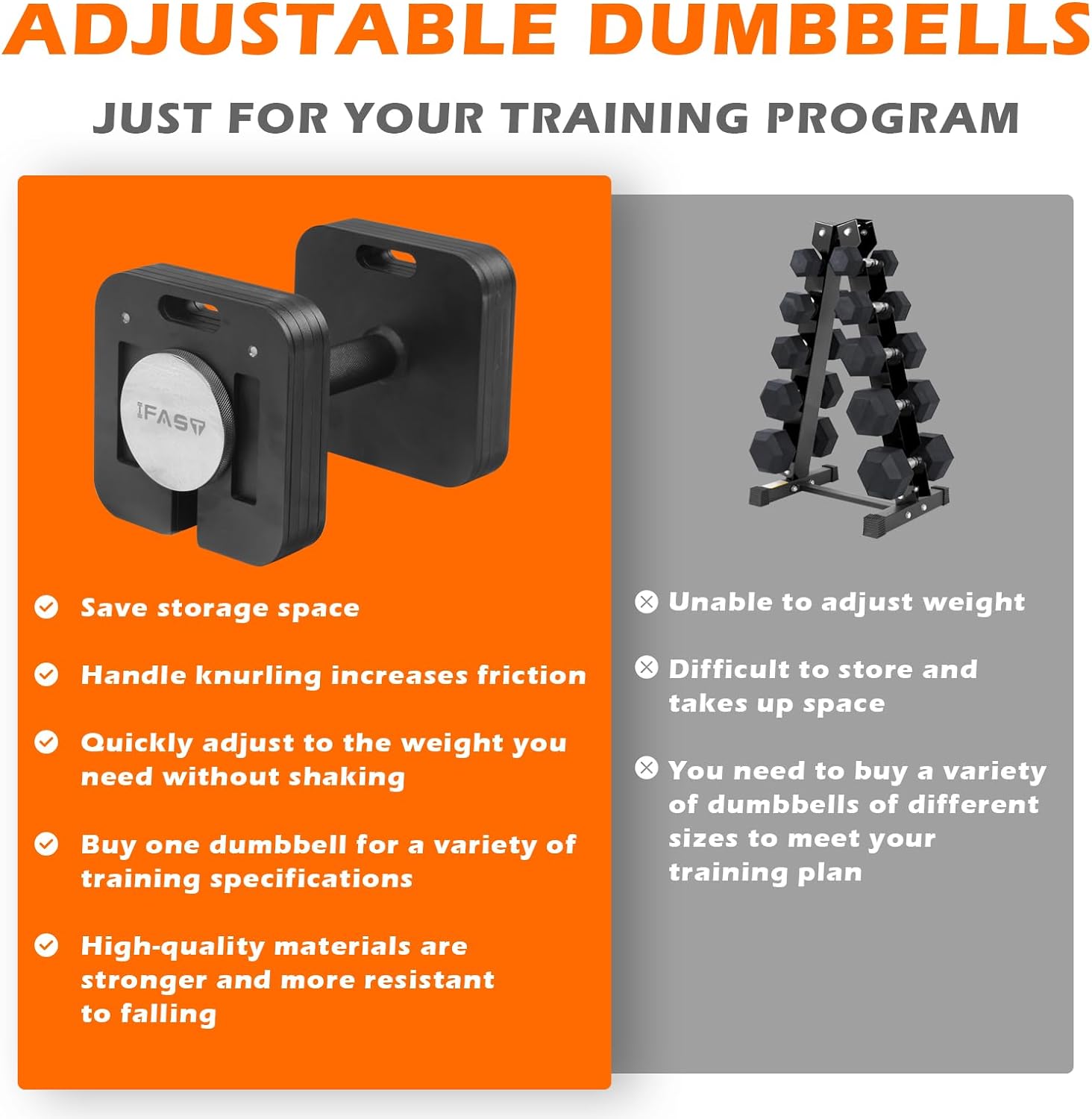 Strength training at home with ZC FLYYD square adjustable free weights