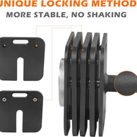 Quick-lock weight adjustment mechanism on ZC FLYYD cast iron dumbbell