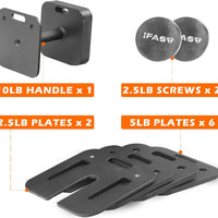 Quick-lock weight adjustment mechanism on ZC FLYYD cast iron dumbbell