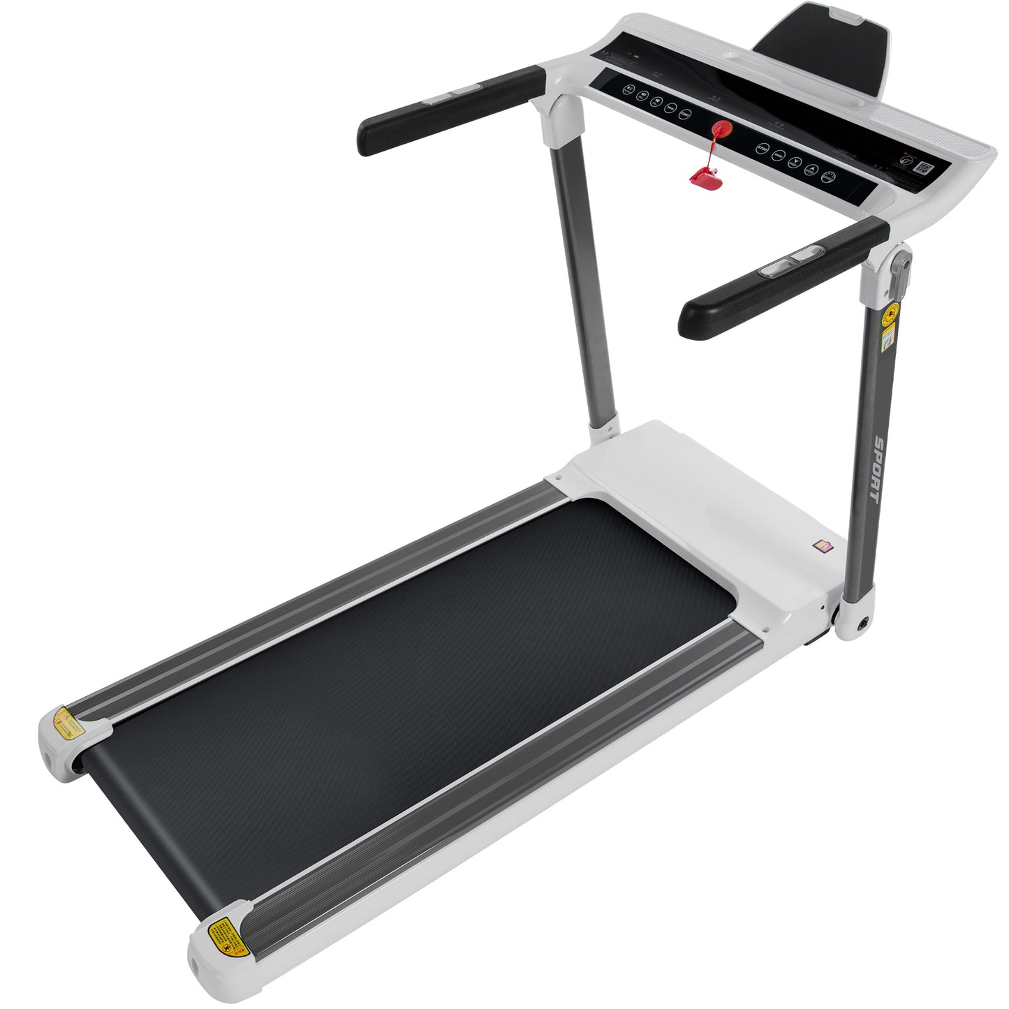ZC FLYYD Portable Folding Treadmill with Smart App & Bluetooth (White) | 3.5HP Motor, 330 Lbs Capacity