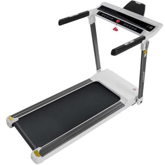 ZC FLYYD Portable Folding Treadmill with Smart App & Bluetooth (White) | 3.5HP Motor, 330 Lbs Capacity